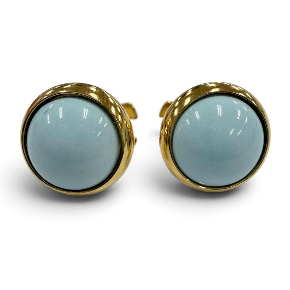 HERMES Blue Earrings